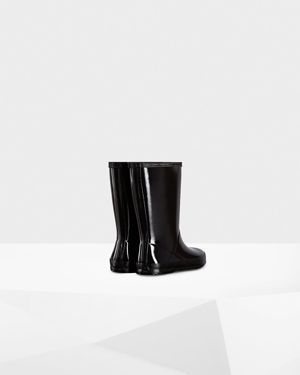 Botas De Agua Hunter Niños Original First Classic Gloss - Negras - Argentina 2153LCAFR